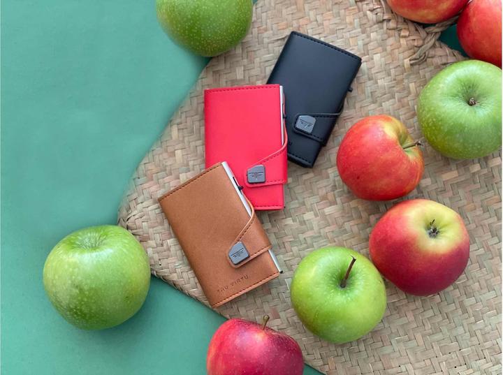 Image du produit Tru Virtu Portefeuille Click & Slide Vegan Bio Apple Black/Black