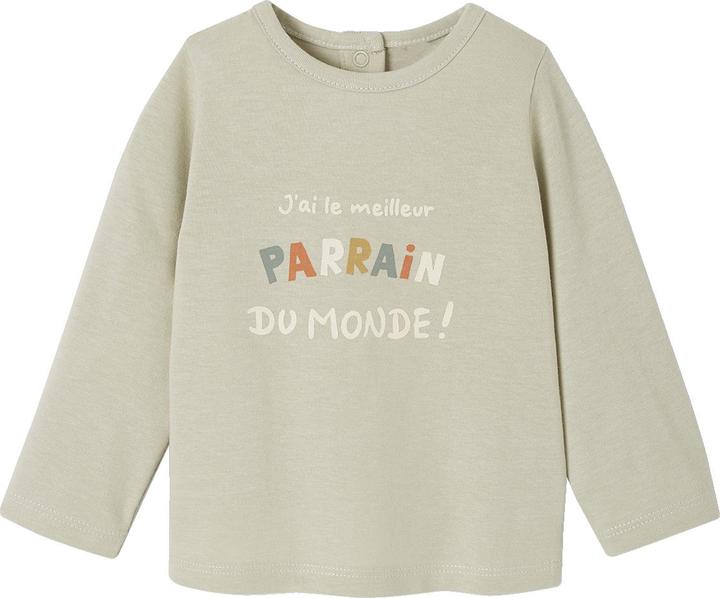 Produktbild Vertbaudet Bio-Kollektion: Baby Shirt mit Druckknöpfen und Message (86)