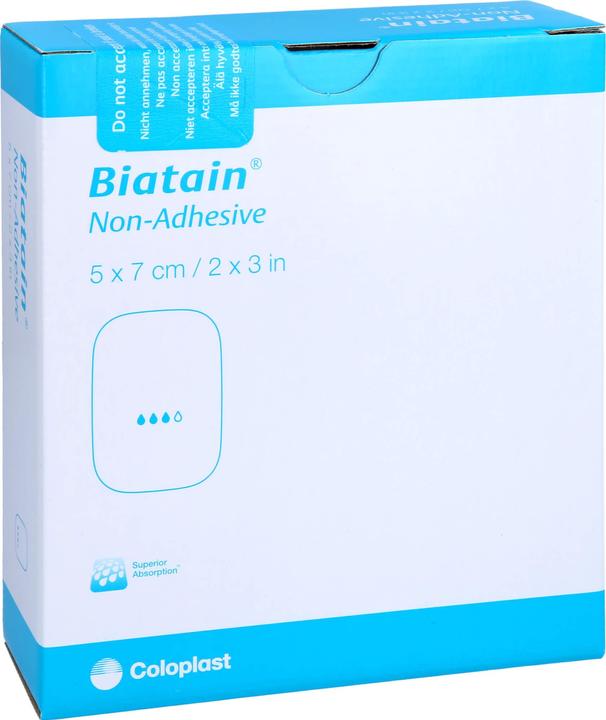 Produktbild Coloplast Biatain Schaumverband nicht-haftend 5x7cm, 10 St VER