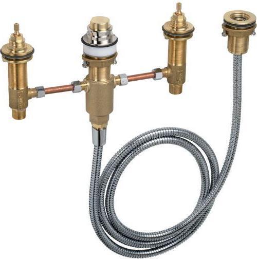 hansgrohe Focus 4-hole bath mixer base set for fixing bath surrounds (13244180)