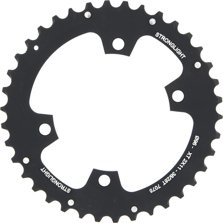Actual product image Stronglight MTB Shimano 2x11 chainring for XT FC-M8000/SLX outer (38)