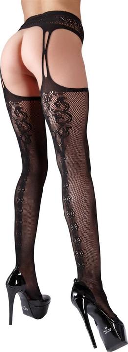 Actual product image Cottelli Collection Suspender and stockings one piece (L, XL)