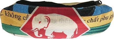 Immagine prodotto Bekos Upcycling - Custodia per occhiali da borse riciclate Patchwork Elephant R