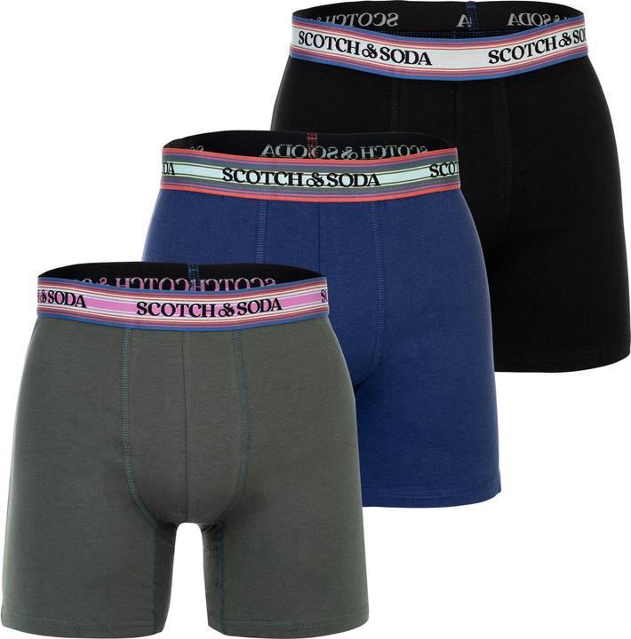 Scotch & Soda Solid Cotton Stretch (M, 3er Pack)