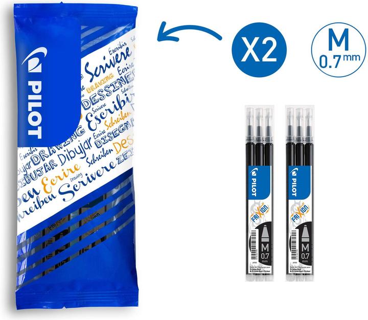 Actual product image Pilot FriXion Refill (Refill, Black, 0.40 mm)