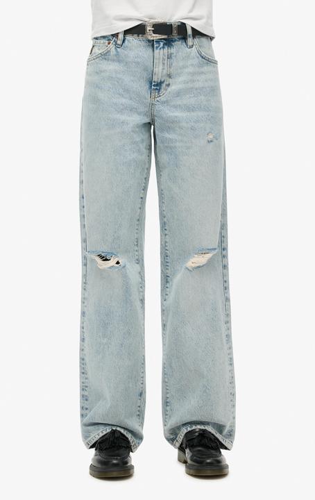 Actual product image Superdry Organic Cotton Mid Rise Wide Leg Jean (W28/L30)