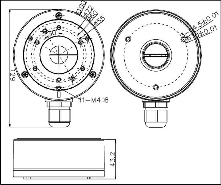 Produktbild Hikvision DS-1280ZJ-XS (Montage-Kit)