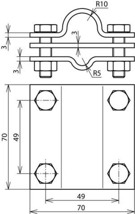 Produktbild Dehn Anschlussklemme 610020 für Tiefenerder d 20 mm