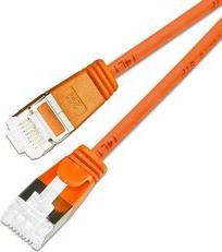 Produktbild SLIM Wirewin Patchkabel Cat 6A, U/FTP, 3 m, Orange (U/FTP, CAT6a, 3 m)