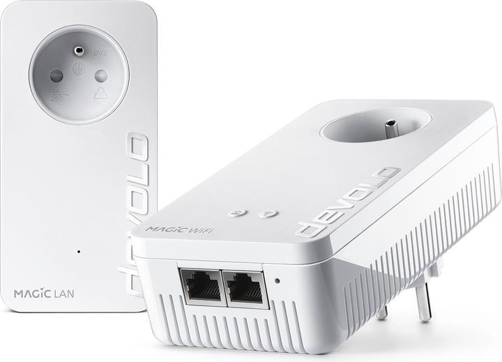 Actual product image Devolo Magic 1 WiFi Ethernet LAN Wi-Fi White 2 pc(s) (1200 Mbit/s)