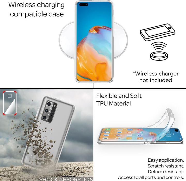 Actual product image Nalia 360° mobile phone cover (Huawei P40 Pro+)