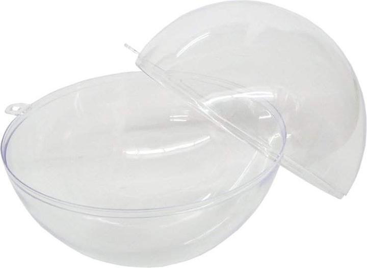 Produktbild trendmarkt24 Kunststoffkugel transparent zerlegbar 12cm, 5 Stück Acrylkugeln (5 -teilig)