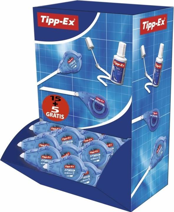 Produktbild Bic Rettetape Tipp-Ex ECOlutions refill, 5 mm x 14 m, aeske a 15 stk. + 5 gratis