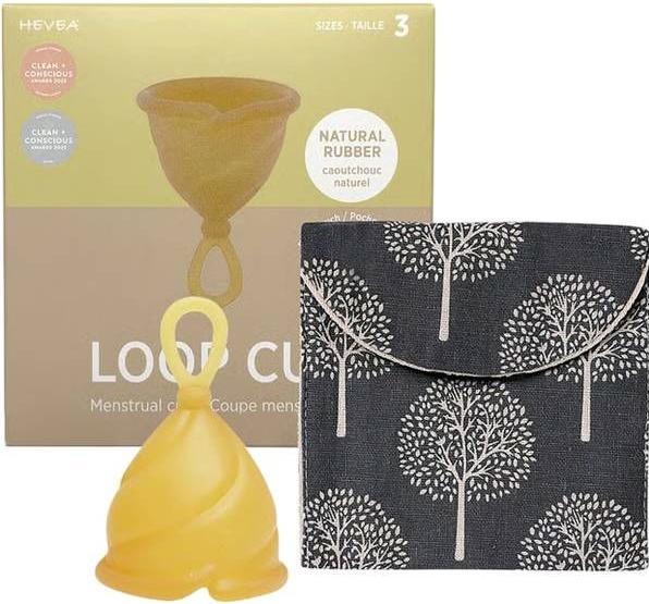 Actual product image Hevea LOOP Menstrual Cup Size 3 (M)