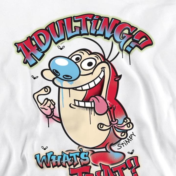 Immagine prodotto Ren & Stimpy Adulting Whats That? Felpa Adulto Unisex (L)