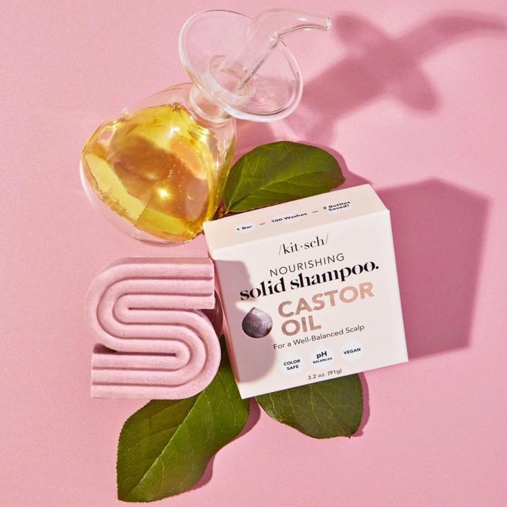 Actual product image Kitsch Nourishing shampoo bar with castor oil (Solid shampoo)