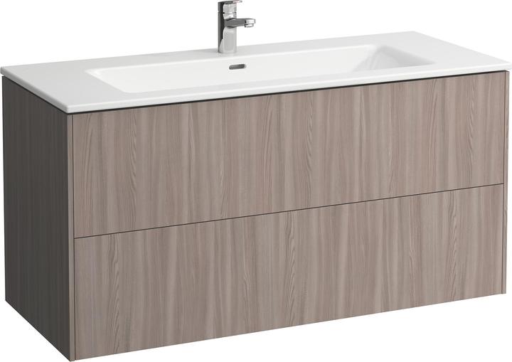 Produktbild Laufen Pro S Set Base 1200, Waschtisch, 2 Hahnlöcher, Überlauf, inkl. Waschtischunterschrank, 2 Sc