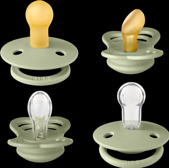 Actual product image Bibs Try-It Collection soother, Sage (4 x, up to 6 M.)