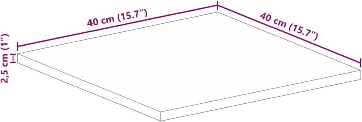 Actual product image VidaXL Keilani (40 x 40 x 2.5 cm)