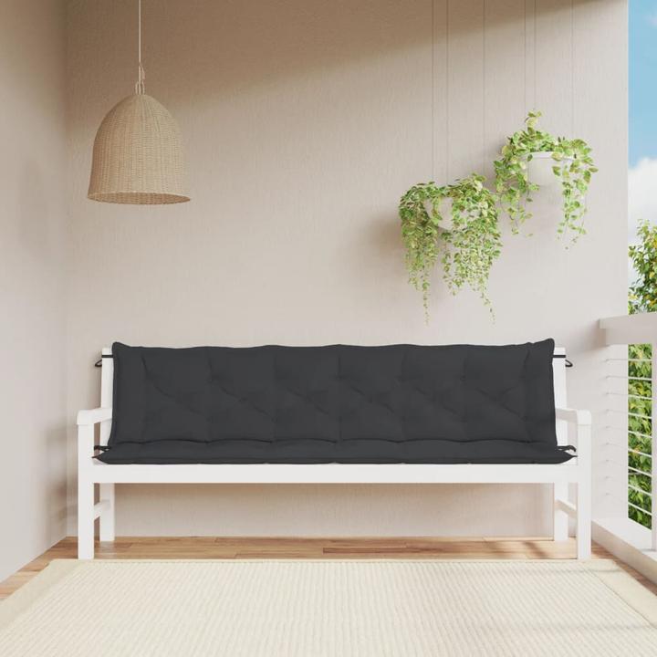 Produktbild VidaXL Gartenbank-Auflagen 2 Stk. O x ford-Gewebe (200 x 50 x 7 cm)