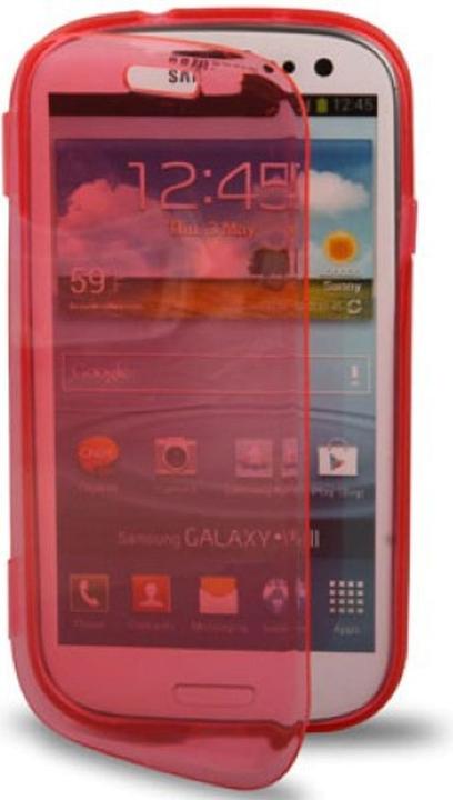 Produktbild König Design Handyhülle Flip Quer für Handy Samsung Galaxy S3 Rot (Samsung Galaxy S3, Samsung Galaxy S3 Neo)