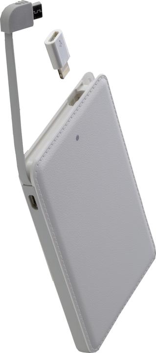 Produktbild Peter Jäckel Powerbank ULTRA THIN LED 5000mAh White (5000 mAh)