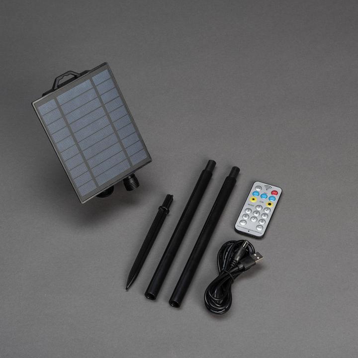 Actual product image Konstsmide 2337-800SP LED solar beer garden chain, remote-controlled (14.50 m)