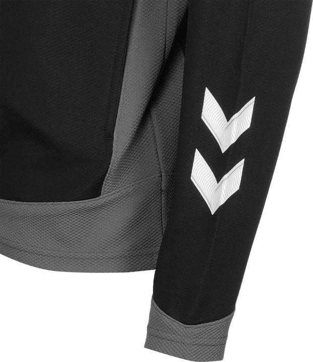 Actual product image hummel Men's Lead Zip Poly Hooded Sweat Jacket (S)