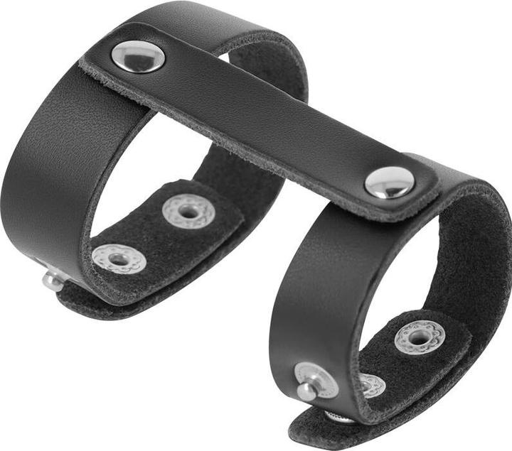 Darkness Anello Per Pene E Testicoli In Pelle Regolabile