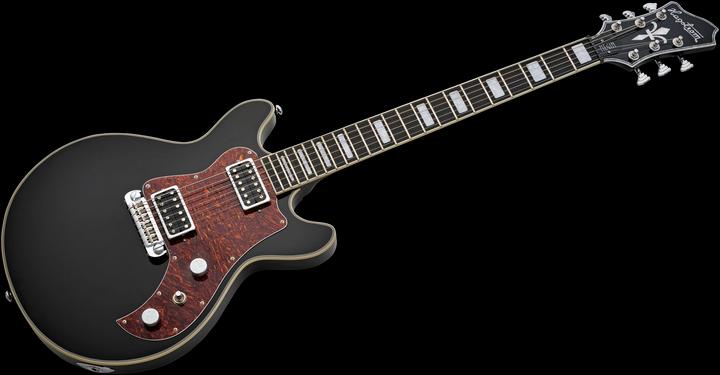 Actual product image Hagstrom E-Gitarre, Megin, Black Gloss (Electric guitar)