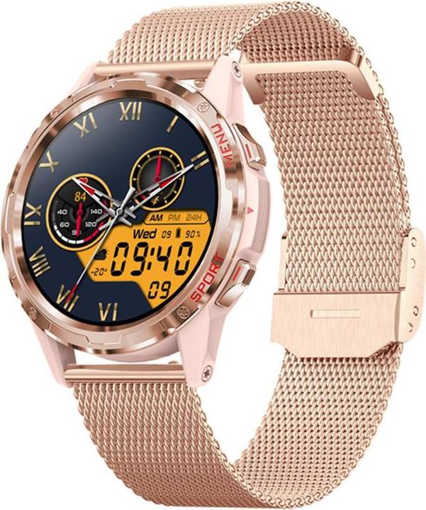 Actual product image EKO Connected Watch 5.1 with anti-theft protection and Milanese bracelet made of stainless steel