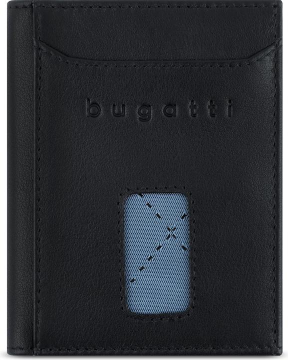 Bugatti Secure Slim - RFID Kreditkartenhalter mit Wiener Münzfach Nappa