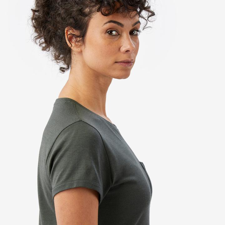 Actual product image Forclaz Merino T-Shirt Damen 100 % Merinowolle grün (M)