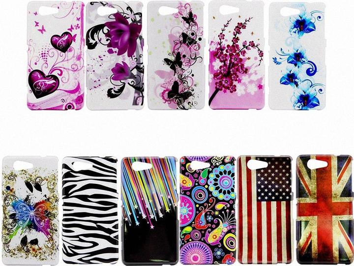 Produktbild König Design Schutzhülle Handytasche Etuis TPU für Handy Sony Xperia Z3 Compact Bunte Eulen Versammlung (Sony Xperia Z3 Compact)