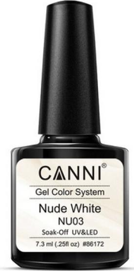 Immagine prodotto Canni Gellacquer Bianco Nudo NU03 UV/LED (Bianco nudo, Vernice UV gel)