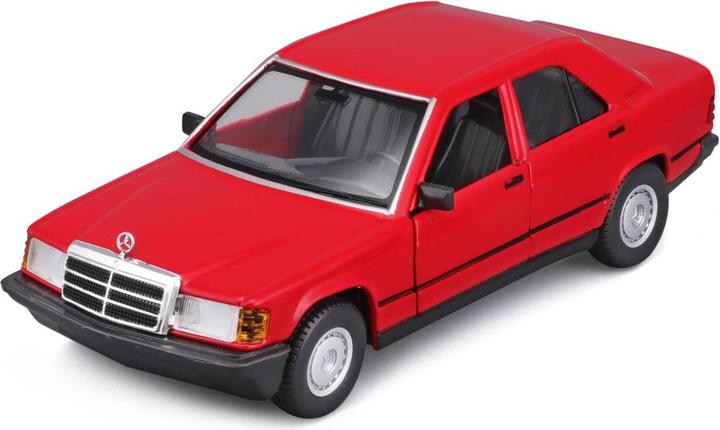 Produktbild Bburago Mercedes Benz 190E 1987 1/24 rot
