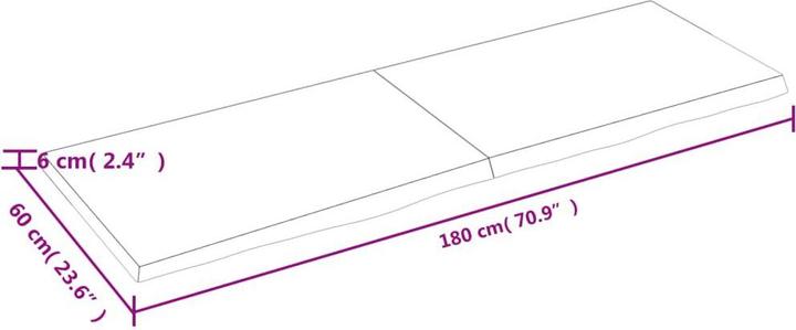 Image du produit VidaXL Emerald (180 x 6 x 60 cm)