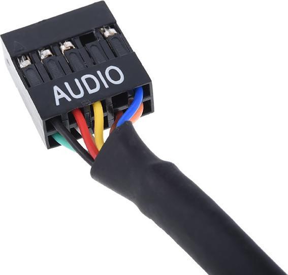 Produktbild Phobya HD Audio Verl??ngerung Buchse/Stecker 30cm - Schwarz
