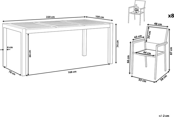 Actual product image Beliani Grosseto (220 cm)