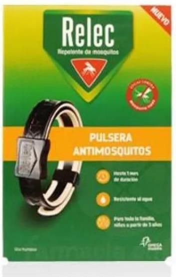 Productafbeelding Omega Pharma Relec Familia Black Mosquito Repellent Bracelet - 1 Unit