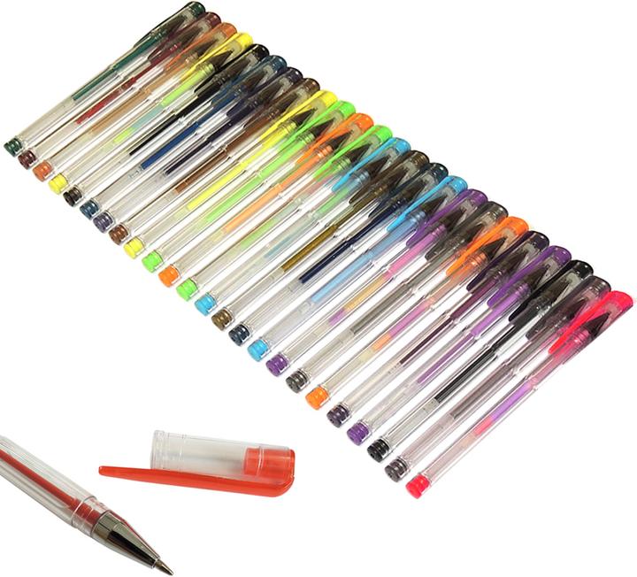 Actual product image Stylex Gel pen (Multicolor, 24 x)