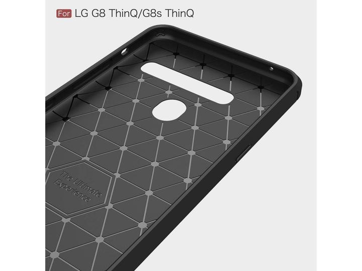 Actual product image Screenguard LG G8S ThinQ Cover Carbon Brushed Soft TPU (G8s ThinQ)