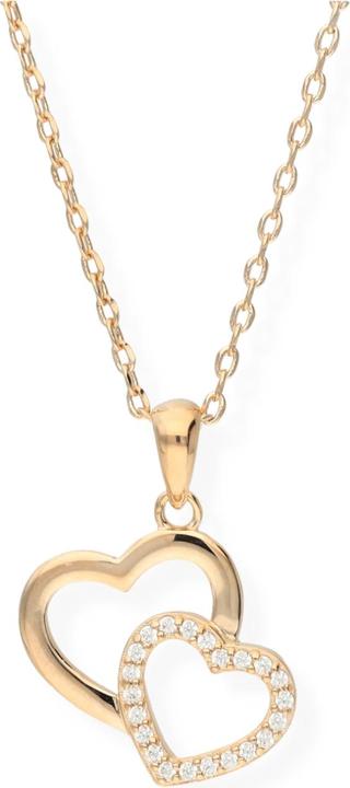 Carat Hearts (Messing Plaqué Or, 42 cm)