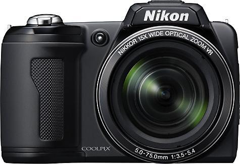 Nikon Coolpix L110, 12 Mpixel, 15x zoom, HD movies, black (12.39 Mpx, 1/2,3'')