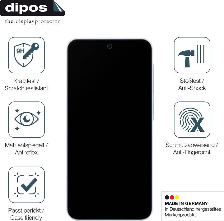 Immagine prodotto Dipos Pellicola Protettiva Anti-Shock (2 Pezzo/i, Samsung Galaxy A35)