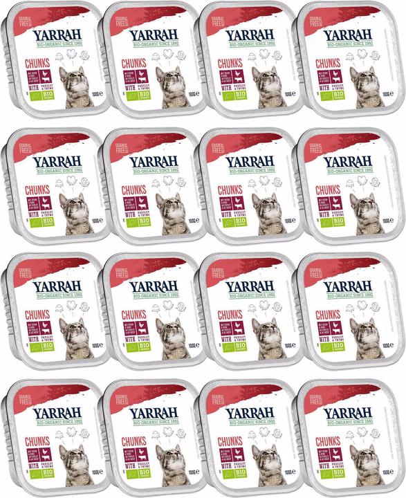 Yarrah BIO wet feed beef & chicken (Senior, Adult, Junior, 1 pcs., 100 g)