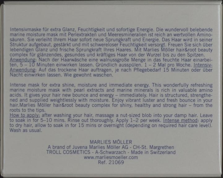 Image du produit Marlies Möller Masque hydratant marin (125 ml)