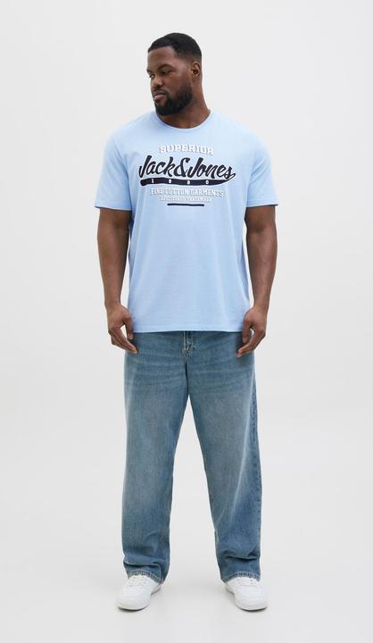 Actual product image Jack & Jones Jjelogo Tee Ss O-Neck 2 Col Aw24 S Pls (4XL)