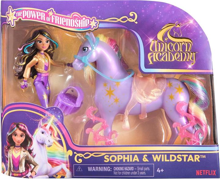 Image du produit Unicorn Academy - Sophia et la licorne Wildstar (avec une vraie crinière et queue et une brosse)