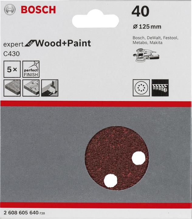 Image du produit Bosch Professional Zubehör Feuille abrasive C430 (40)